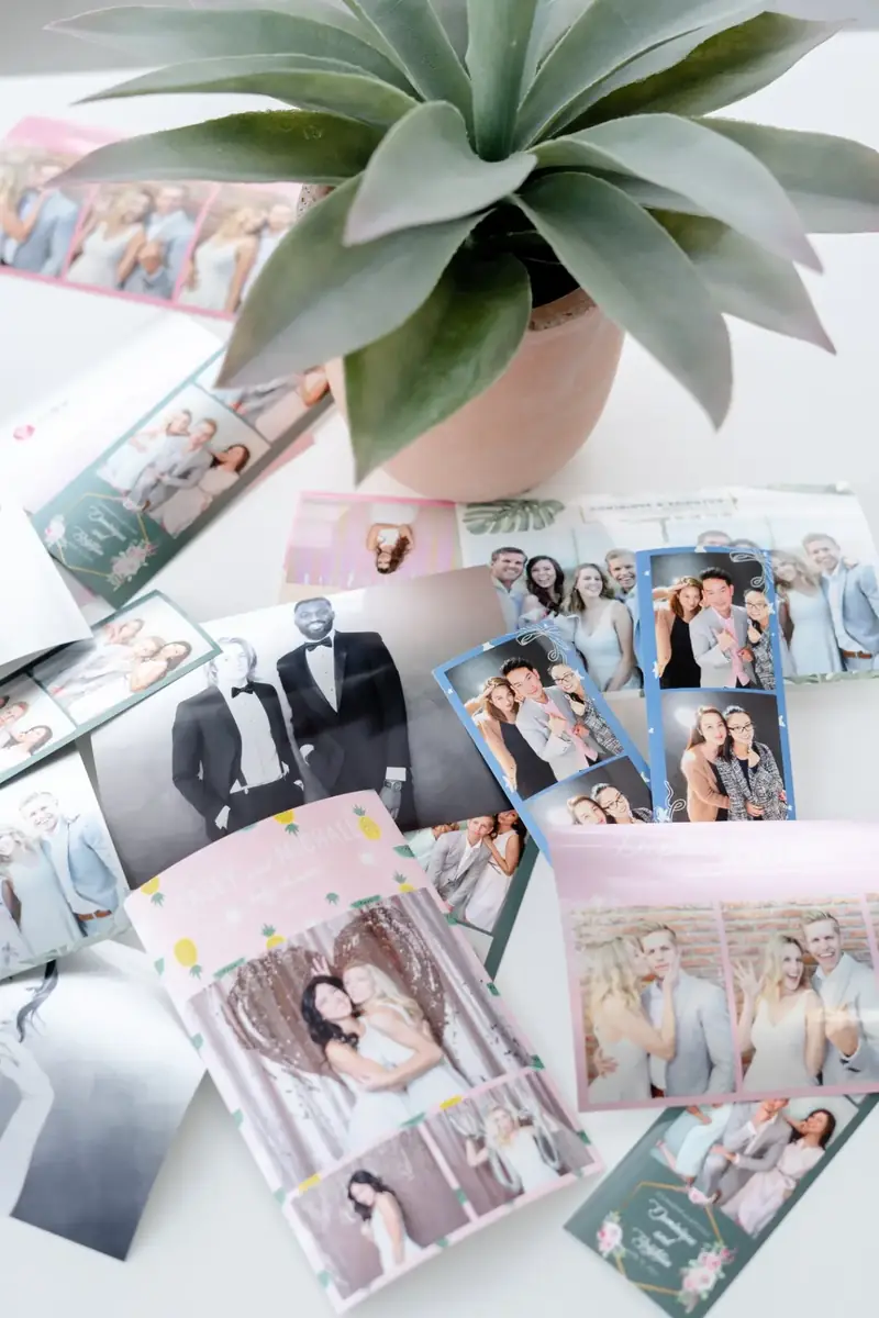 Custom photo strips from a Boothified photo booth event