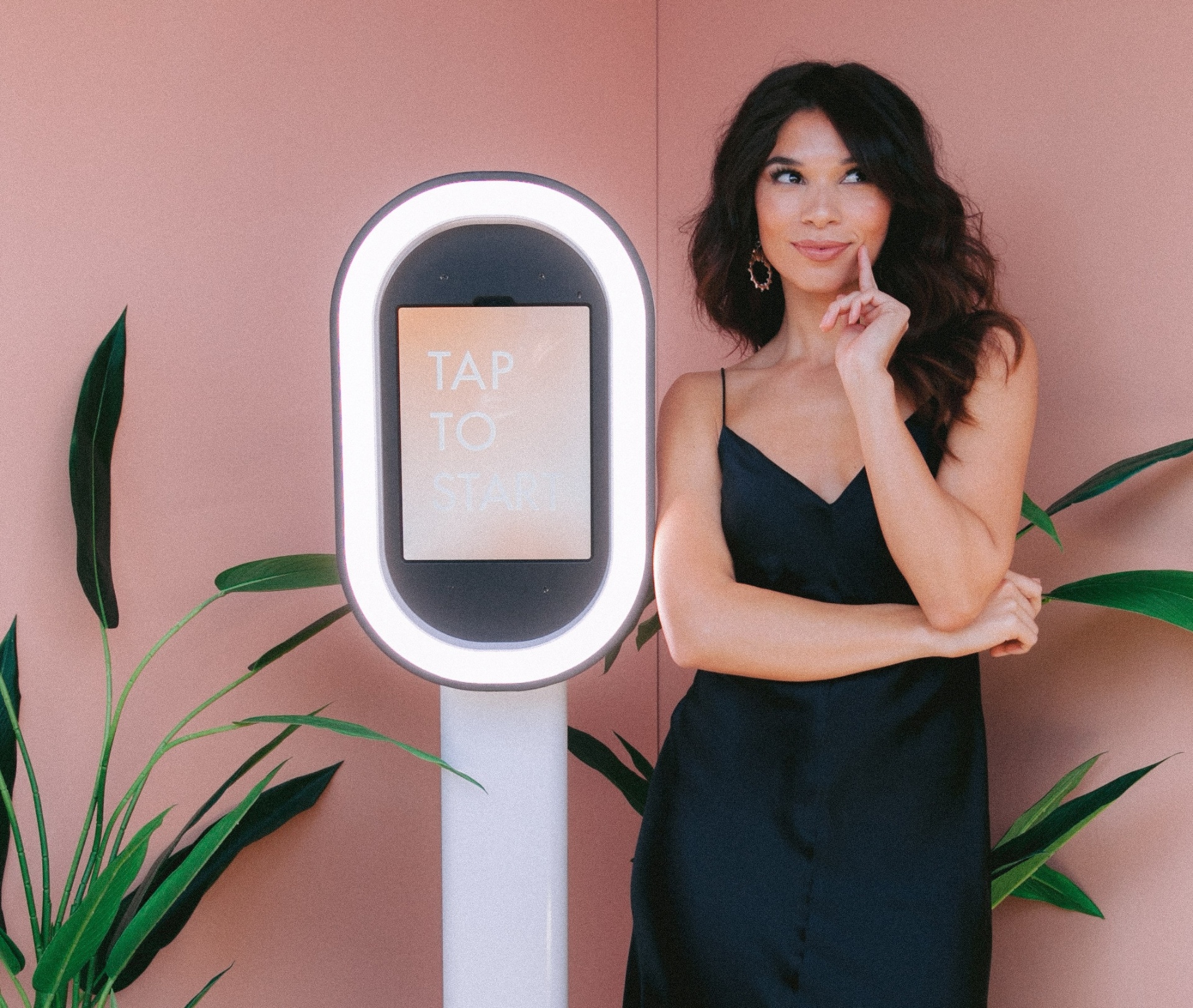 iPad photo booth setup at an elegant NJ event